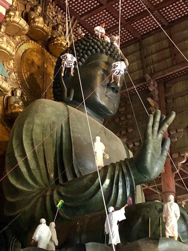 大仏さまお身拭い