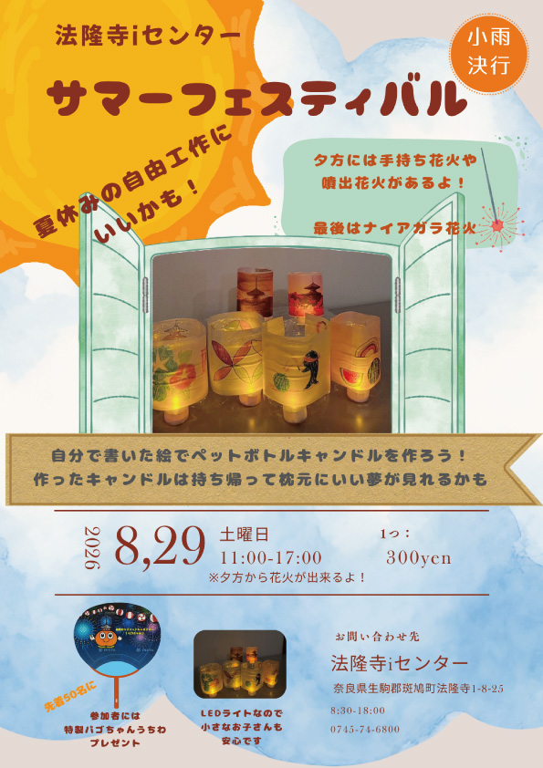 サマーフェスティバルペットボトルキャンドル