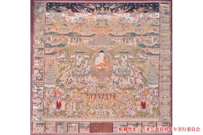 當麻寺奥院 綴織當麻曼荼羅絵説きと国宝・重文 當麻寺伽藍参拝