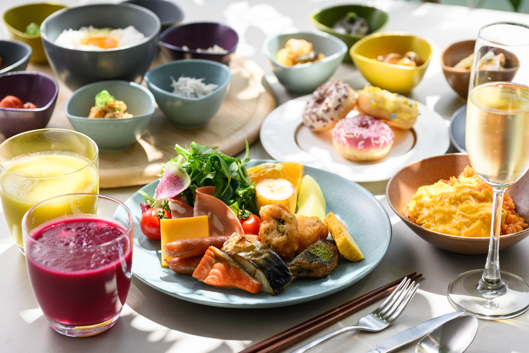 朝食ビュッフェ