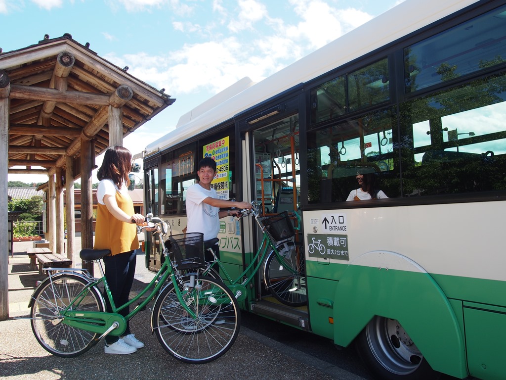 明日香地域で サイクルバス運行