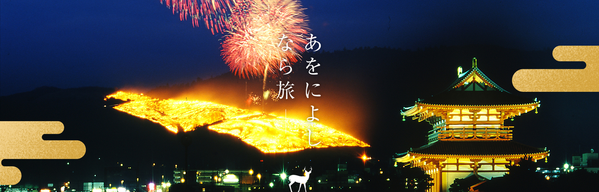 若草山焼き (若草山) 　2020年1月25日（土）　あおによしなら旅