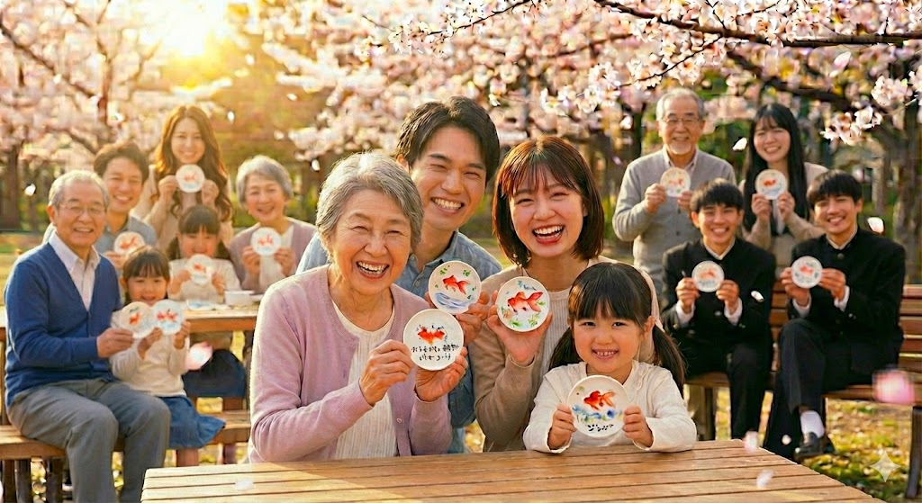 水彩毛筆で描く金魚アート体験 ～コースターに、世界にひとつの作品を～