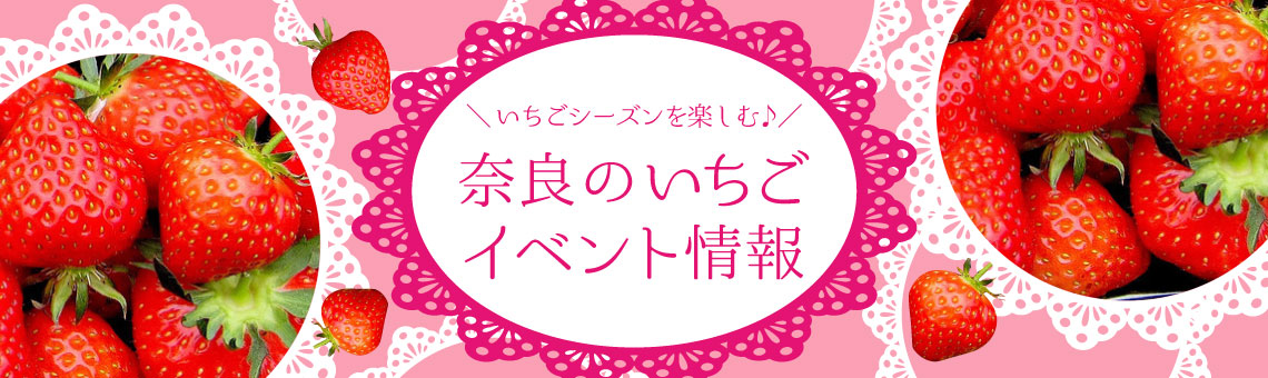 いちごのシーズンを楽しむ♪奈良のいちごイベント情報