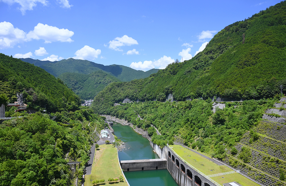 ダムの中みち風景