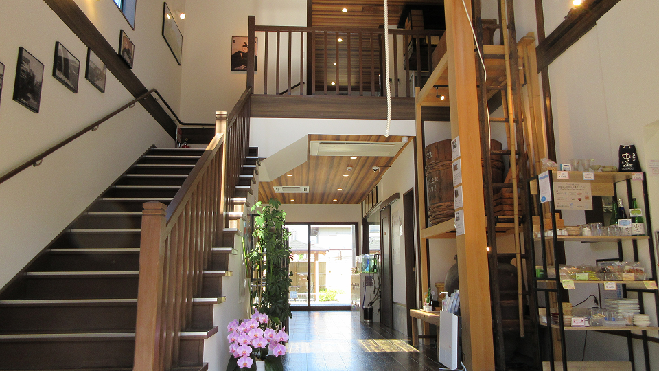 中谷酒造での体験の様子