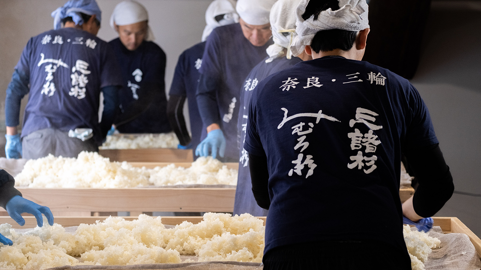 今西酒造での体験の様子